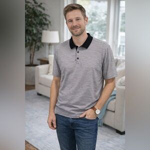 Men’s XL Nike Dri-fit Striped Golf Shirt